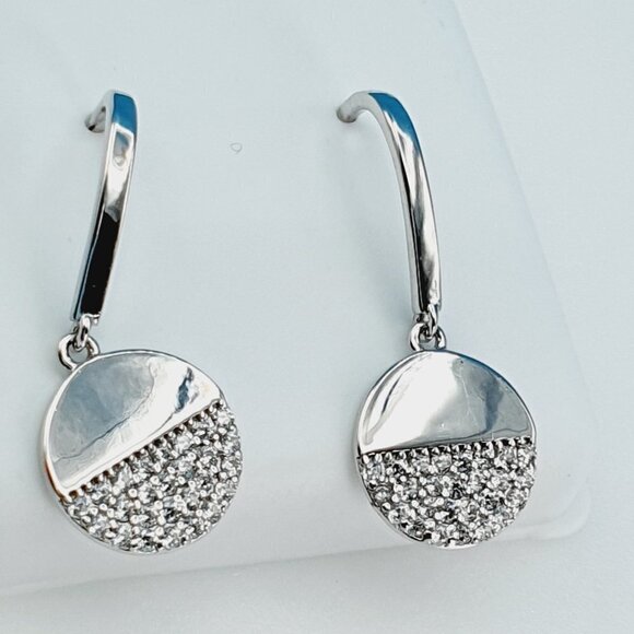 "925 Sterling Silver CZ Beautiful Earrings for Women, 1USPAR4252 - Picture 2 of 11